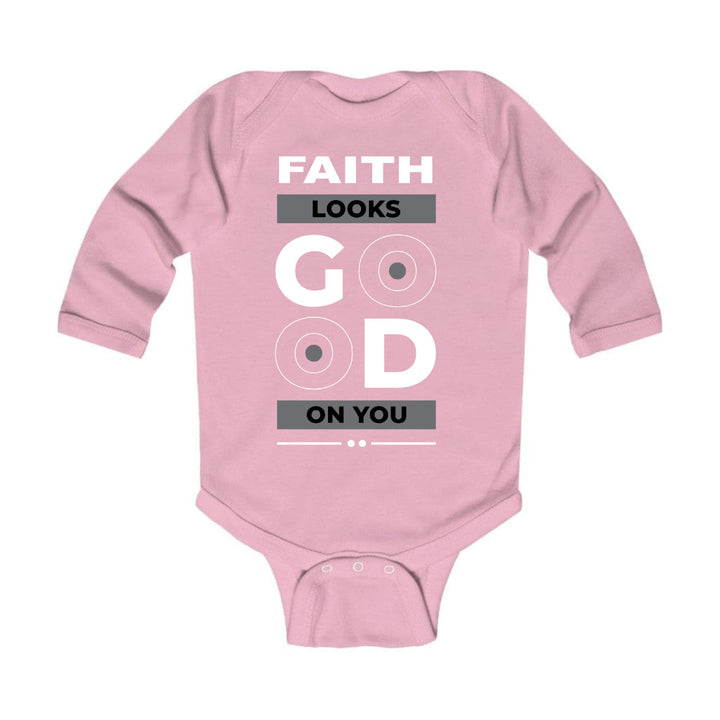 Infant Long Sleeve Graphic T-shirt Faith Looks Good - Childrens | Infant