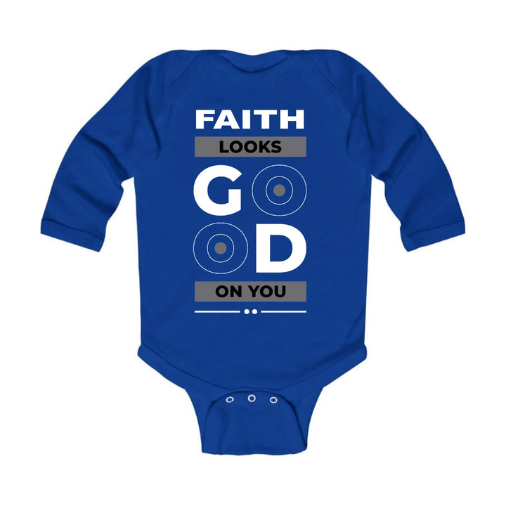 Infant Long Sleeve Graphic T-shirt Faith Looks Good - Childrens | Infant