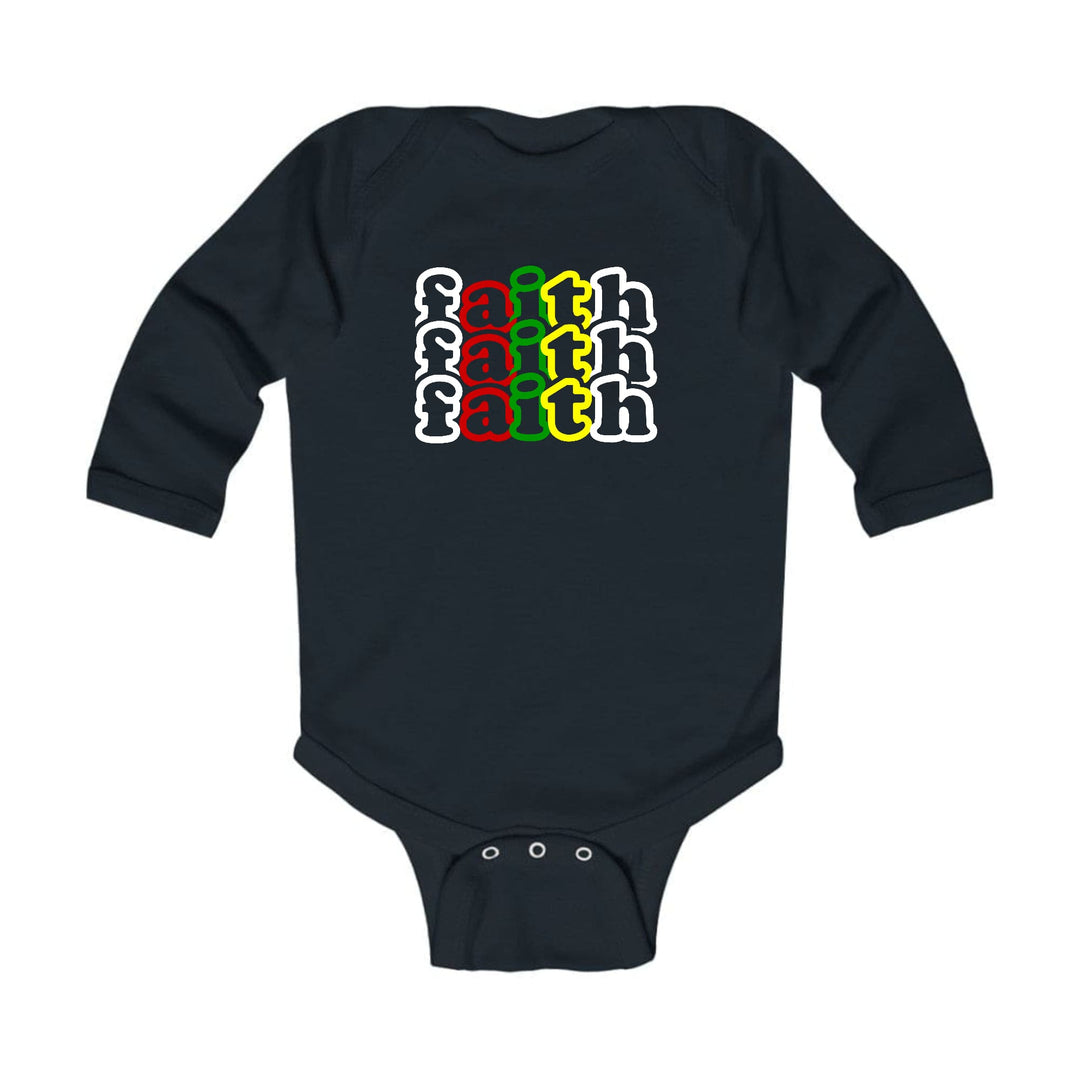 Infant Long Sleeve Graphic T-shirt Faith Stack Multicolor - Childrens | Infant