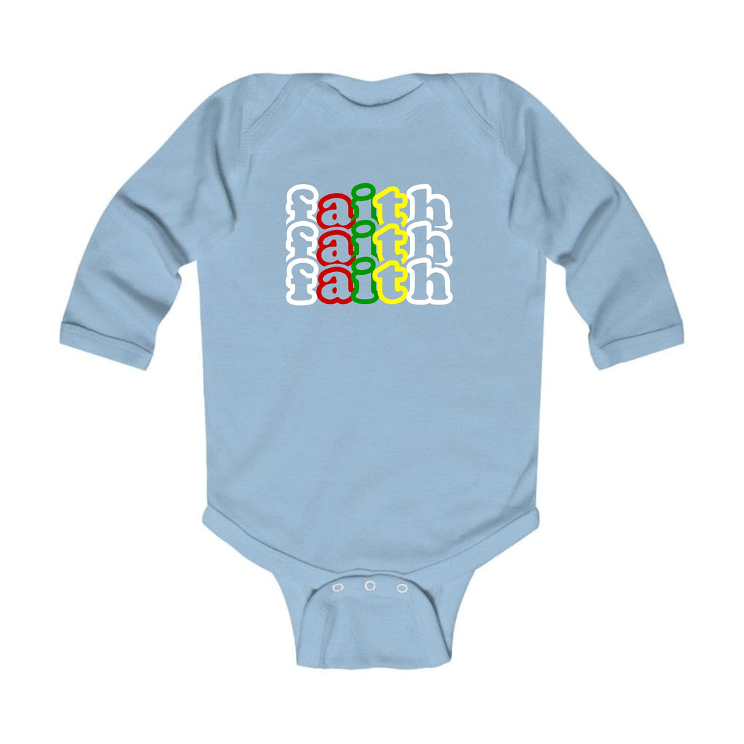 Infant Long Sleeve Graphic T-shirt Faith Stack Multicolor - Childrens | Infant