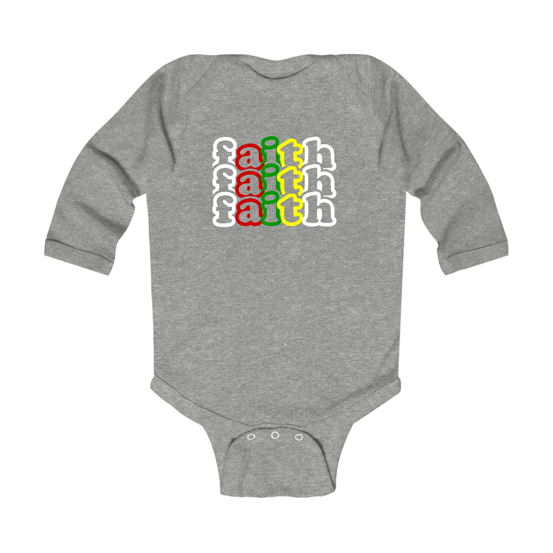 Infant Long Sleeve Graphic T-shirt Faith Stack Multicolor - Childrens | Infant