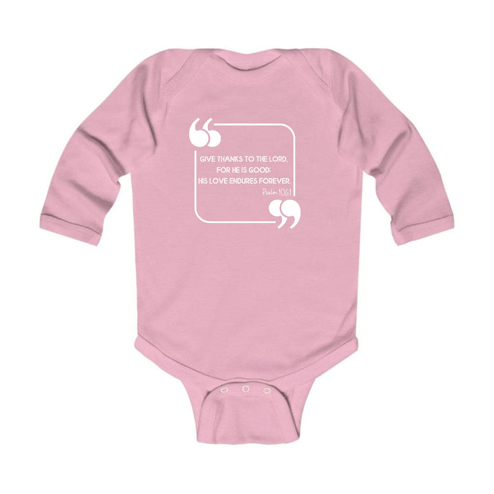 Infant Long Sleeve Graphic T-shirt Give Thanks to the Lord - Childrens | Infant