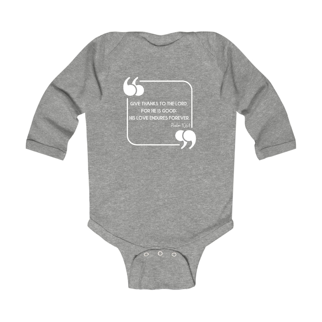 Infant Long Sleeve Graphic T-shirt Give Thanks to the Lord - Childrens | Infant