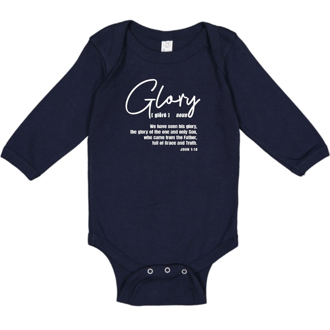 Infant Long Sleeve Graphic T-shirt Glory - Christian Inspiration - Childrens