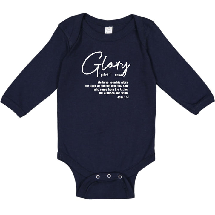 Infant Long Sleeve Graphic T-shirt Glory - Christian Inspiration - Childrens