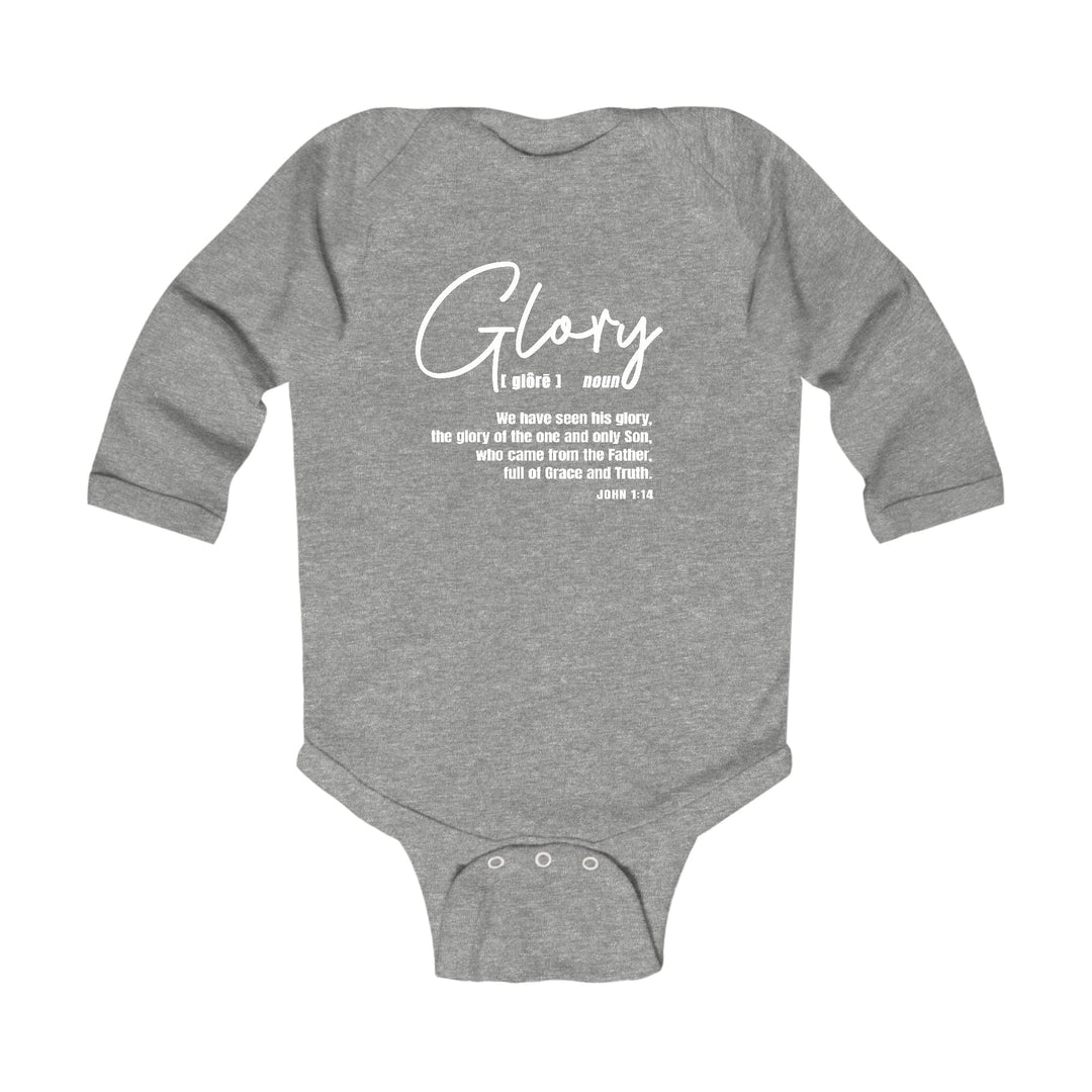 Infant Long Sleeve Graphic T-shirt Glory - Christian Inspiration - Childrens