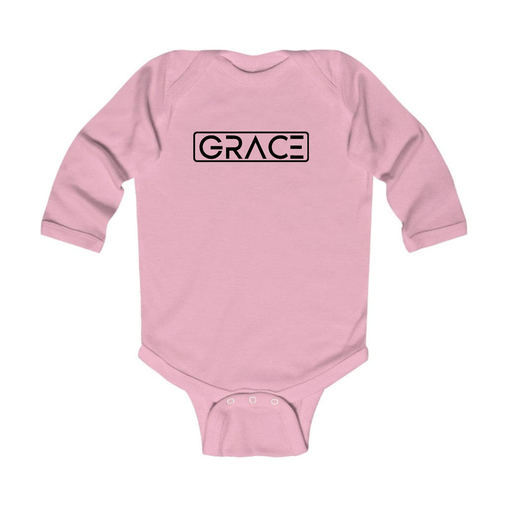 Infant Long Sleeve Graphic T-shirt Grace Christian Black Illustration