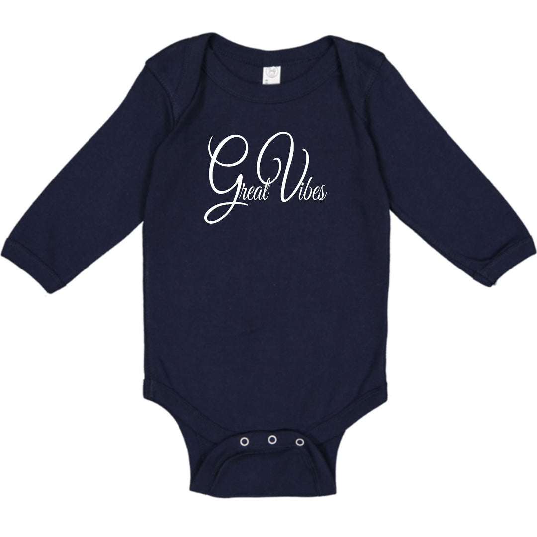 Infant Long Sleeve Graphic T-shirt Great Vibes - Childrens | Infant | T-Shirts