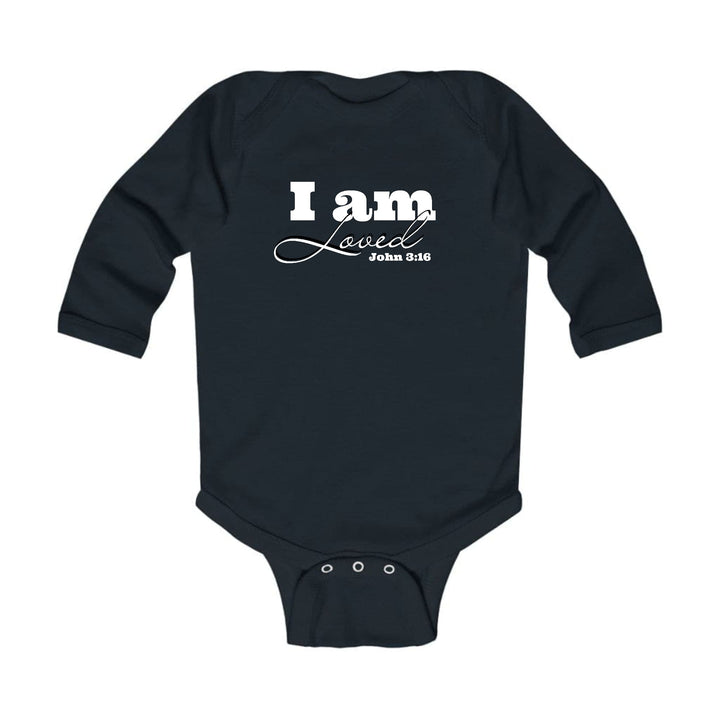 Infant Long Sleeve Graphic T-shirt i am Loved - John 3:16 - Childrens | Infant