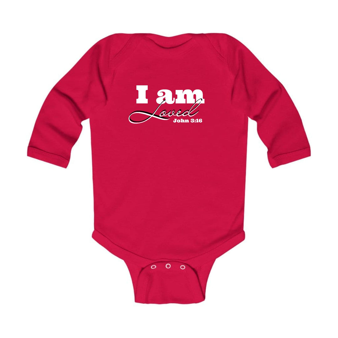 Infant Long Sleeve Graphic T-shirt i am Loved - John 3:16 - Childrens | Infant