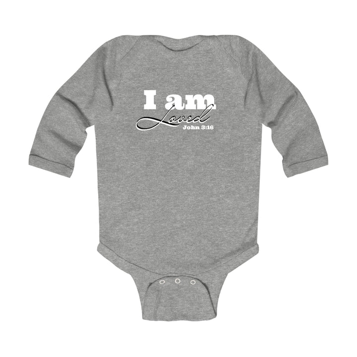 Infant Long Sleeve Graphic T-shirt i am Loved - John 3:16 - Childrens | Infant