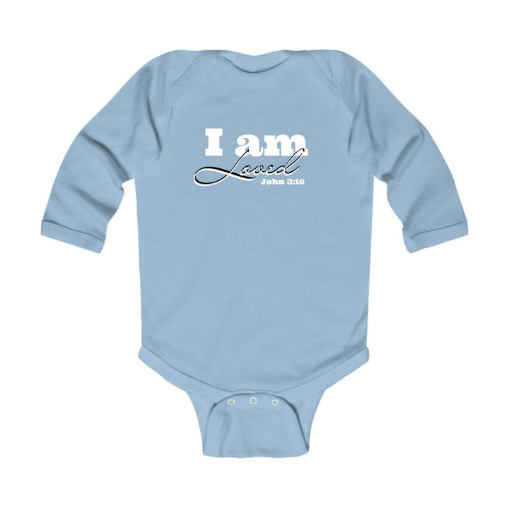 Infant Long Sleeve Graphic T-shirt i am Loved - John 3:16 - Childrens | Infant