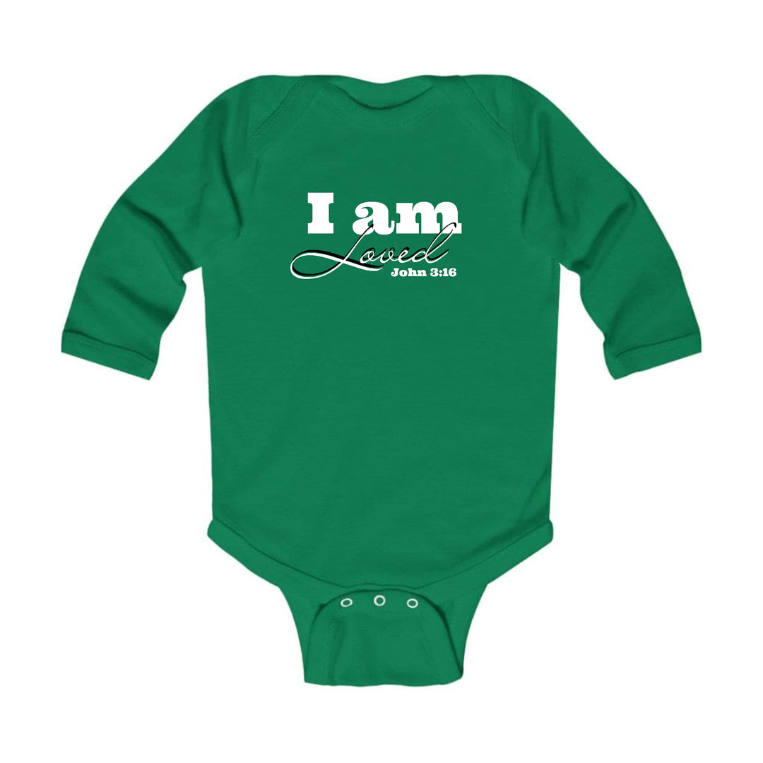 Infant Long Sleeve Graphic T-shirt i am Loved - John 3:16 - Childrens | Infant