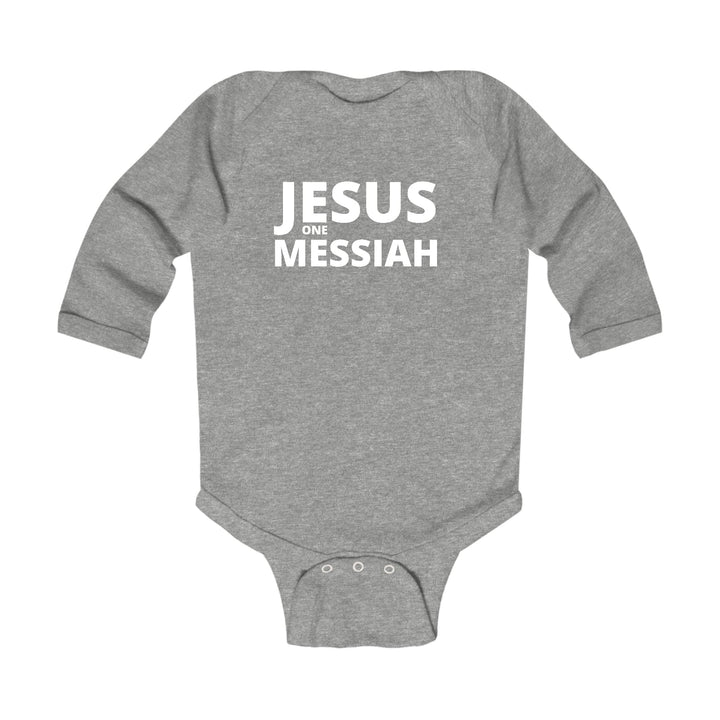 Infant Long Sleeve Graphic T-shirt Jesus one Messiah - Childrens | Infant