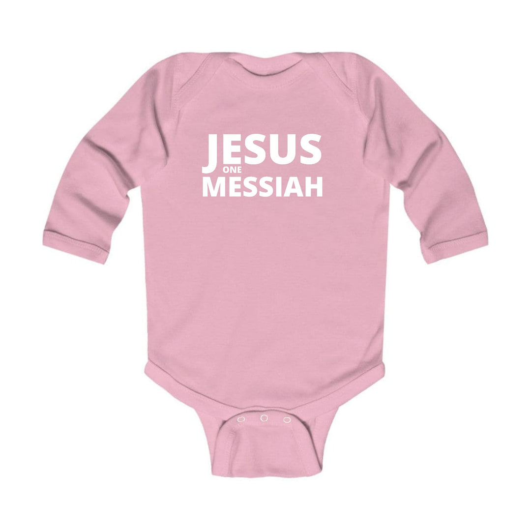 Infant Long Sleeve Graphic T-shirt Jesus one Messiah - Childrens | Infant