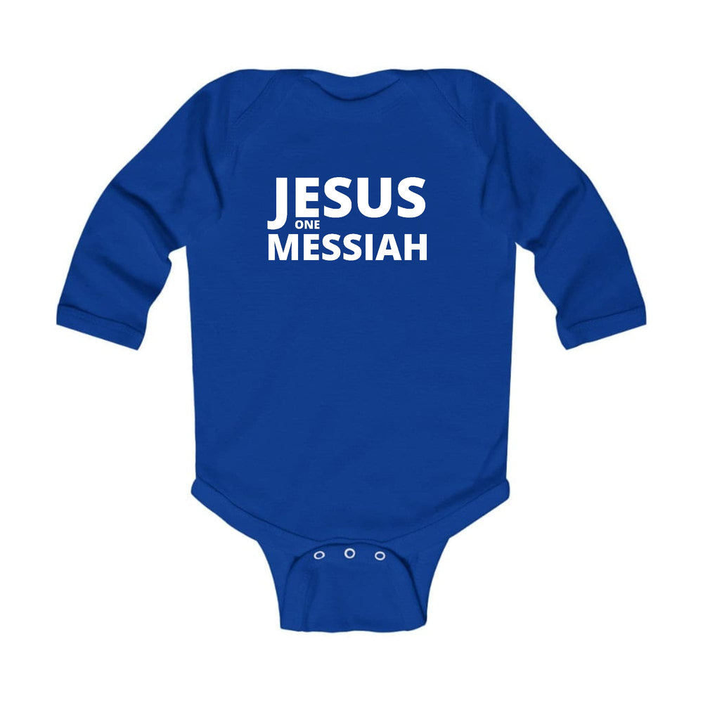 Infant Long Sleeve Graphic T-shirt Jesus one Messiah - Childrens | Infant