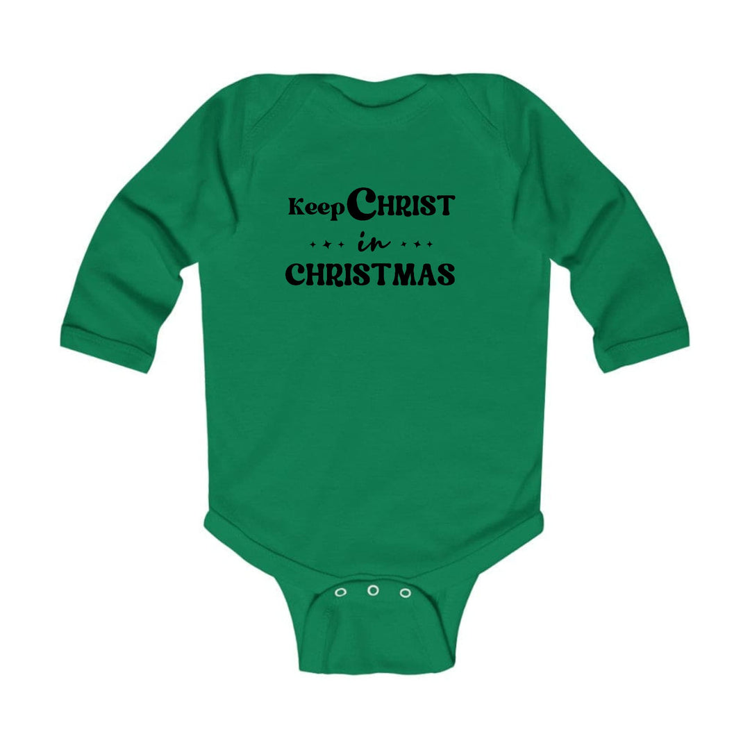 Infant Long Sleeve Graphic T-shirt Keep Christ in Christmas, - Childrens