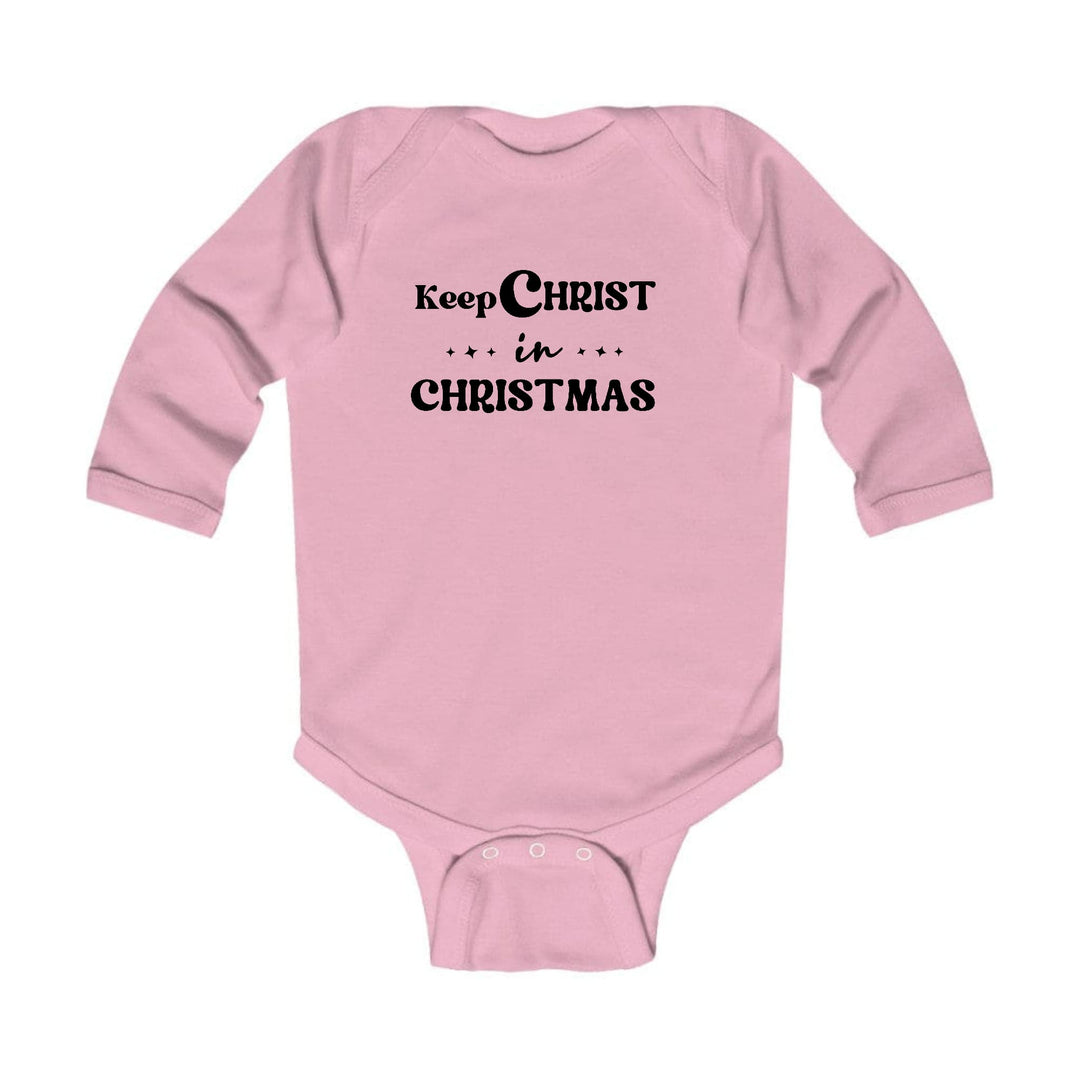 Infant Long Sleeve Graphic T-shirt Keep Christ in Christmas, - Childrens