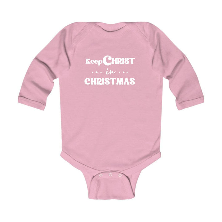 Infant Long Sleeve Graphic T-shirt Keep Christ in Christmas, - Childrens