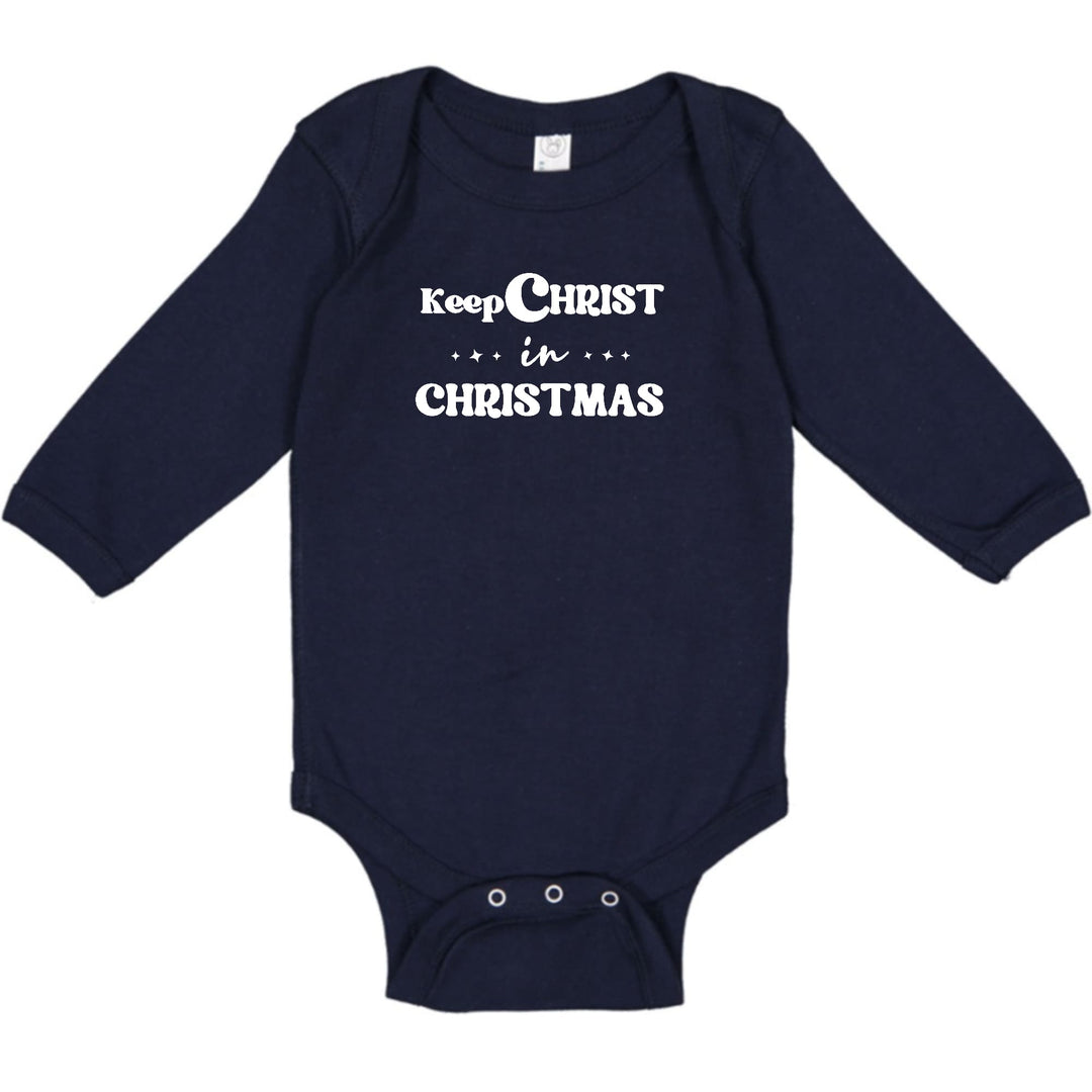 Infant Long Sleeve Graphic T-shirt Keep Christ in Christmas, - Childrens