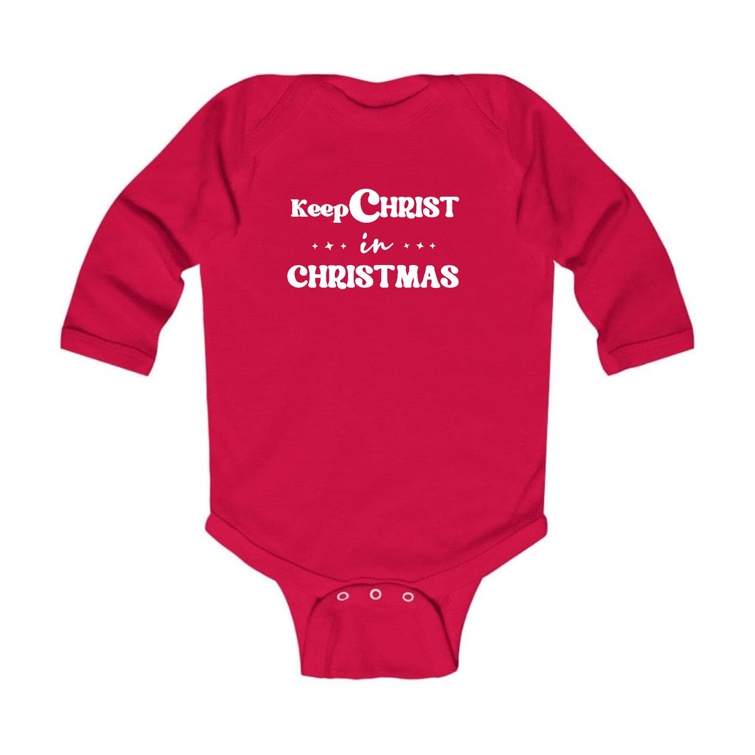 Infant Long Sleeve Graphic T-shirt Keep Christ in Christmas, - Childrens