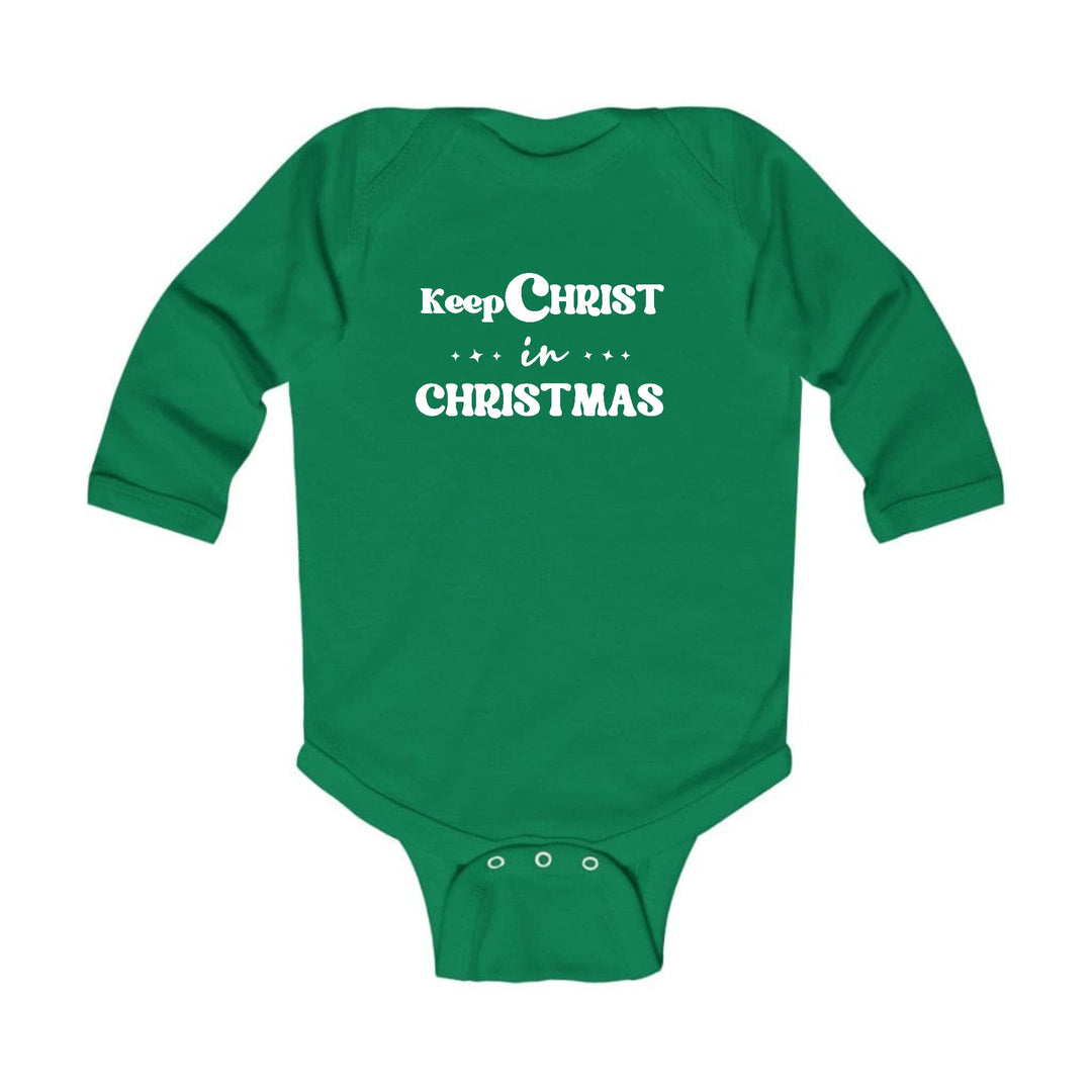 Infant Long Sleeve Graphic T-shirt Keep Christ in Christmas, - Childrens