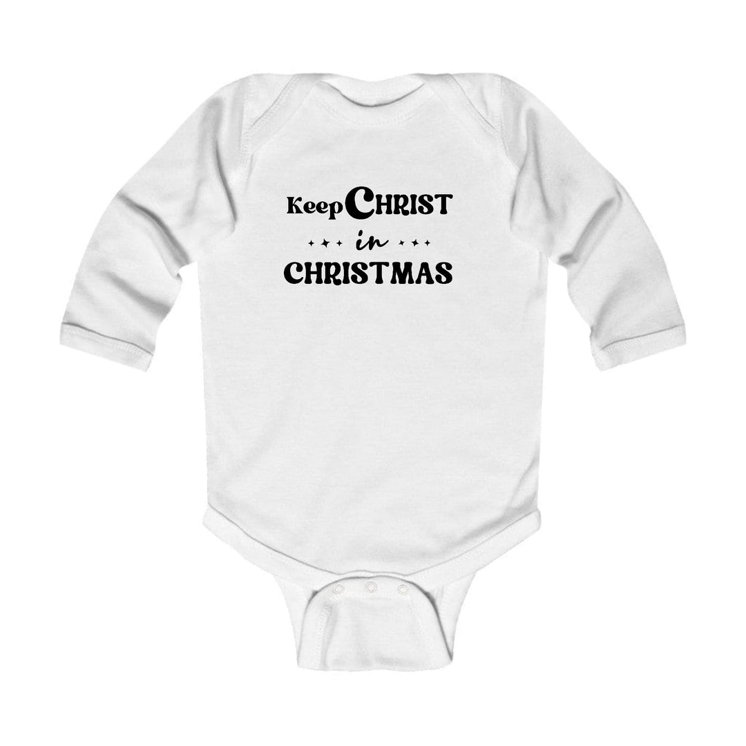 Infant Long Sleeve Graphic T-shirt Keep Christ in Christmas, - Childrens