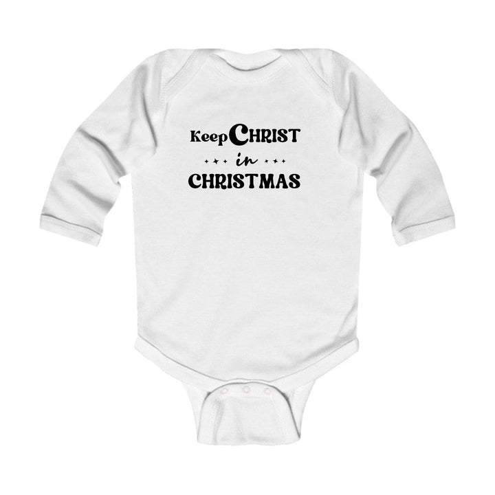 Infant Long Sleeve Graphic T-shirt Keep Christ in Christmas, - Childrens