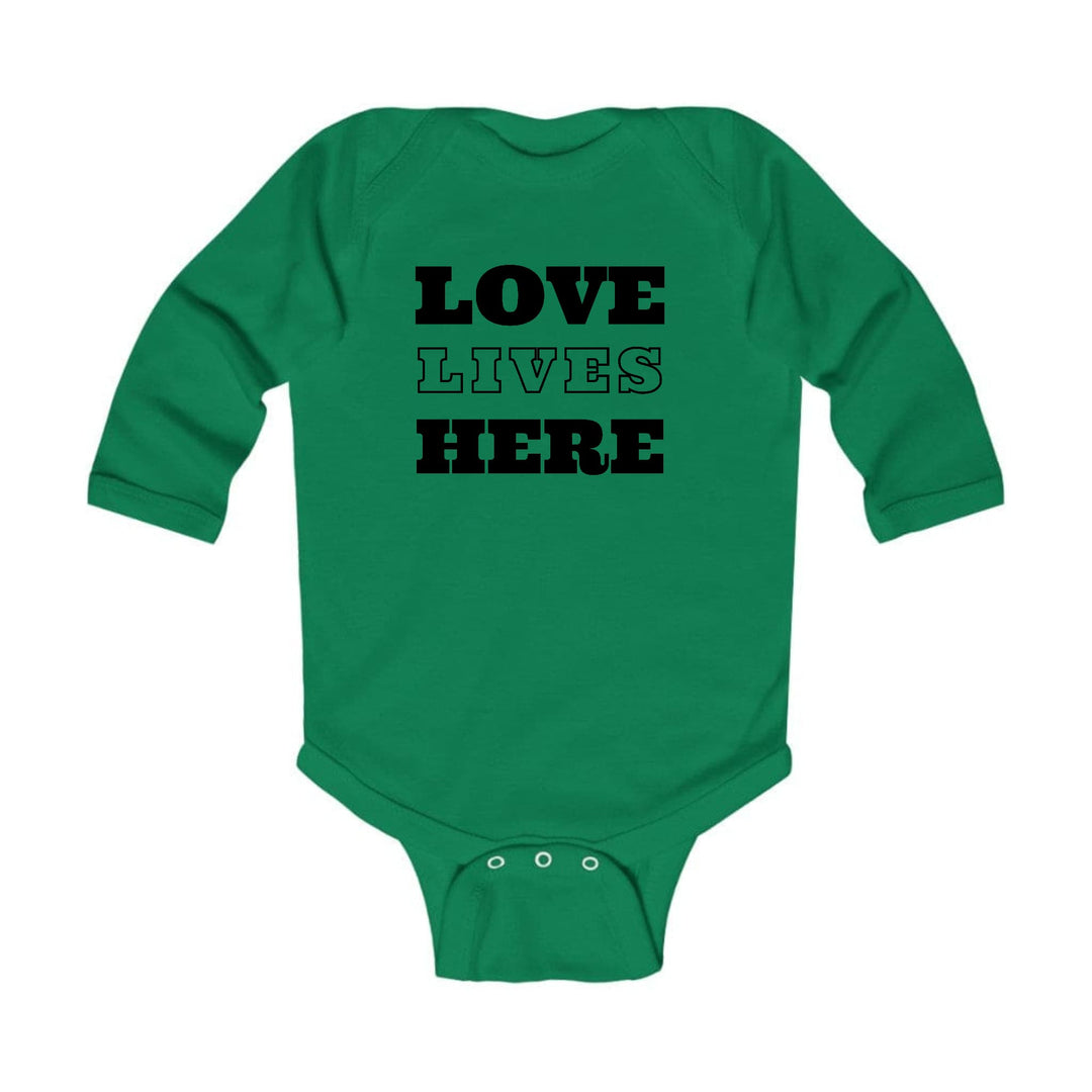 Infant Long Sleeve Graphic T-shirt Love Lives Here - Childrens | Infant