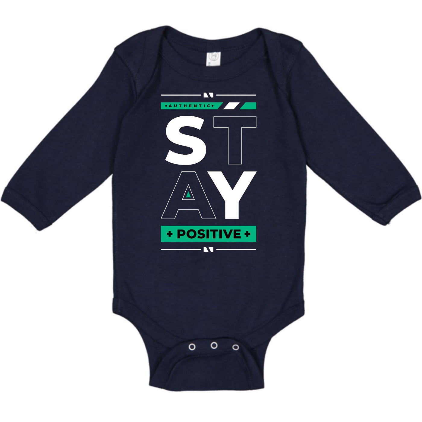 Infant Long Sleeve Graphic T-shirt Stay Positive - Childrens | Infant
