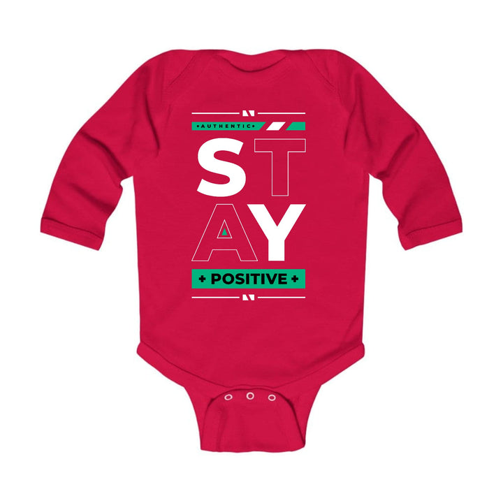 Infant Long Sleeve Graphic T-shirt Stay Positive - Childrens | Infant