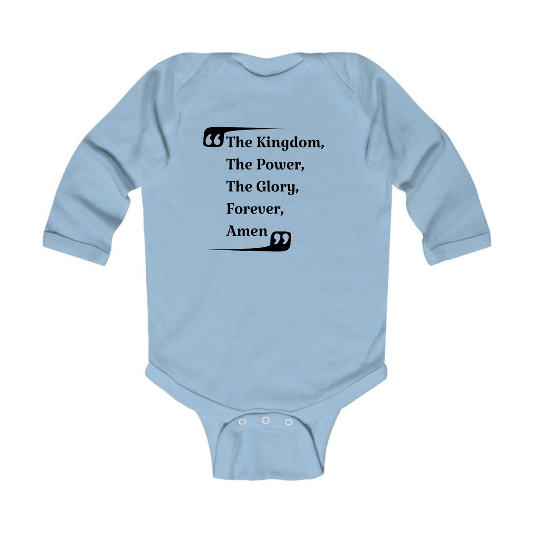 Infant Long Sleeve Graphic T-shirt the Kingdom the Power the Glory - Childrens