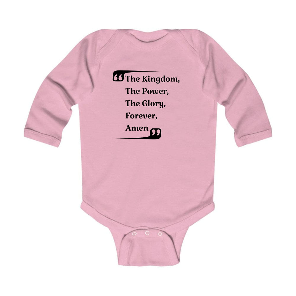 Infant Long Sleeve Graphic T-shirt the Kingdom the Power the Glory - Childrens