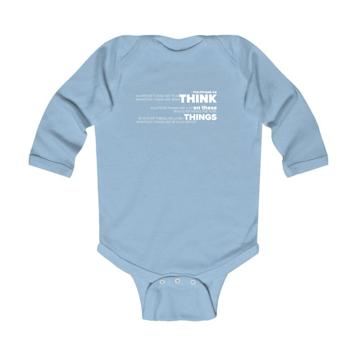 Infant Long Sleeve Graphic T-shirt Think on these Things - Childrens | Infant