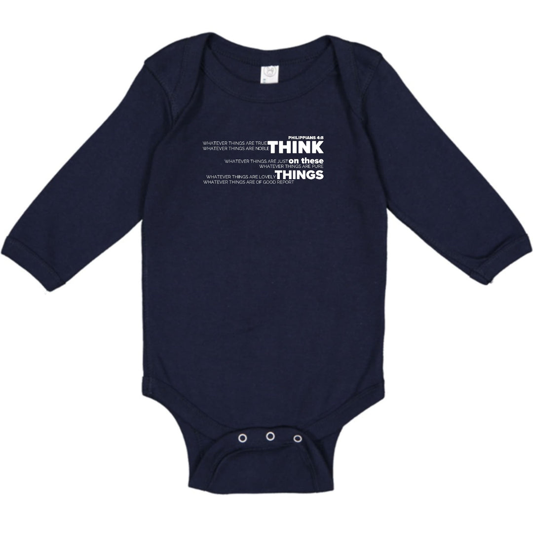 Infant Long Sleeve Graphic T-shirt Think on these Things - Childrens | Infant