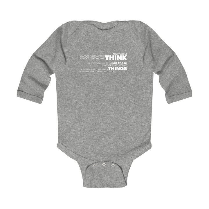 Infant Long Sleeve Graphic T-shirt Think on these Things - Childrens | Infant