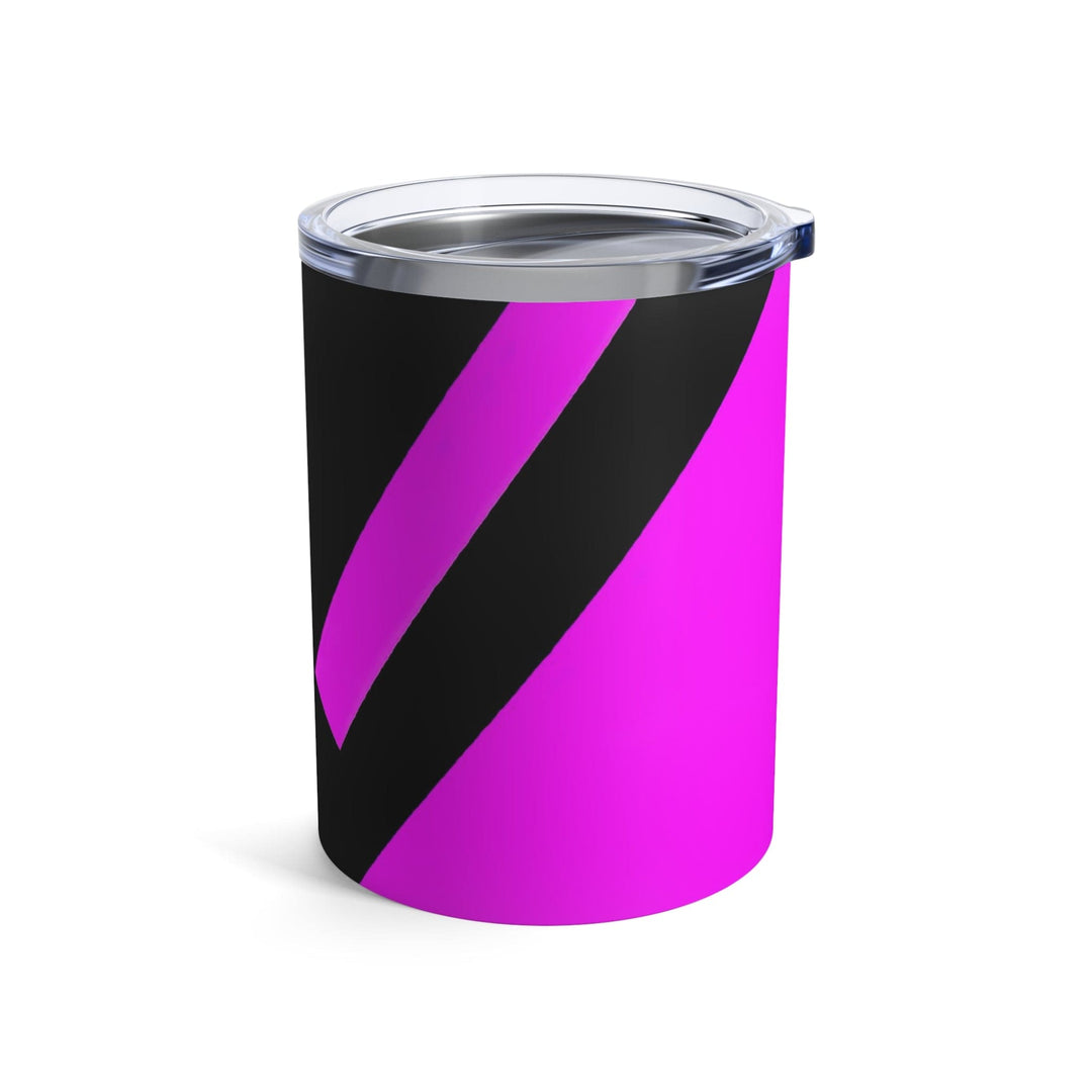 Insulated Tumbler 10oz Black And Pink Pattern - Decorative | Tumblers | 10oz