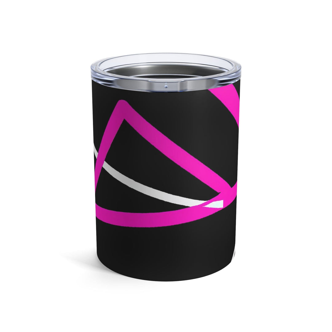 Insulated Tumbler 10oz Black and Pink Pattern - Decorative | Tumblers | 10oz