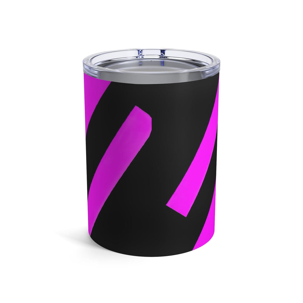 Insulated Tumbler 10oz Black And Pink Pattern - Decorative | Tumblers | 10oz