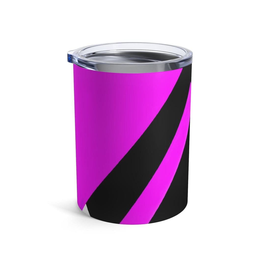 Insulated Tumbler 10oz Black And Pink Pattern - Decorative | Tumblers | 10oz