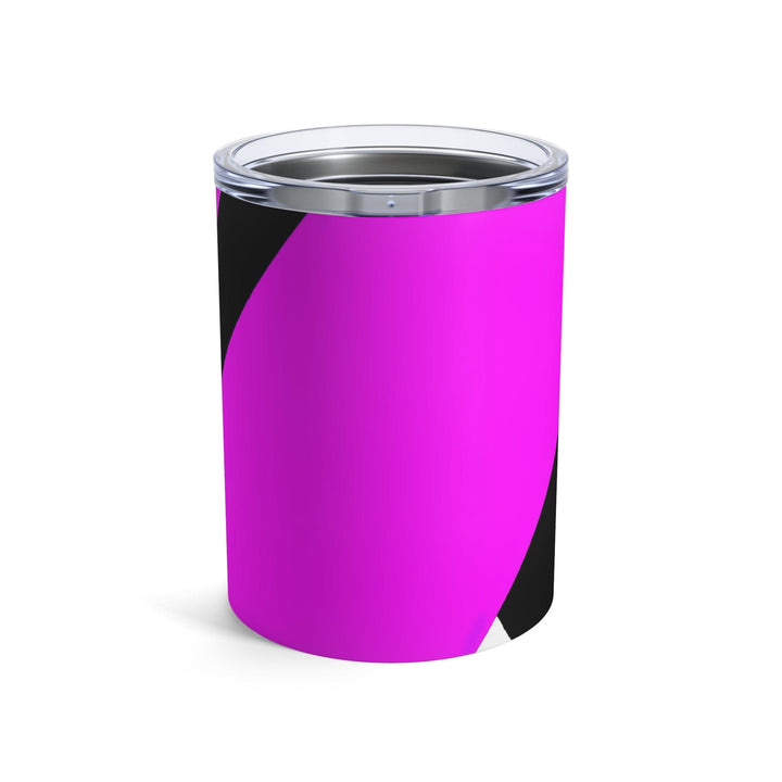 Insulated Tumbler 10oz Black And Pink Pattern - Decorative | Tumblers | 10oz