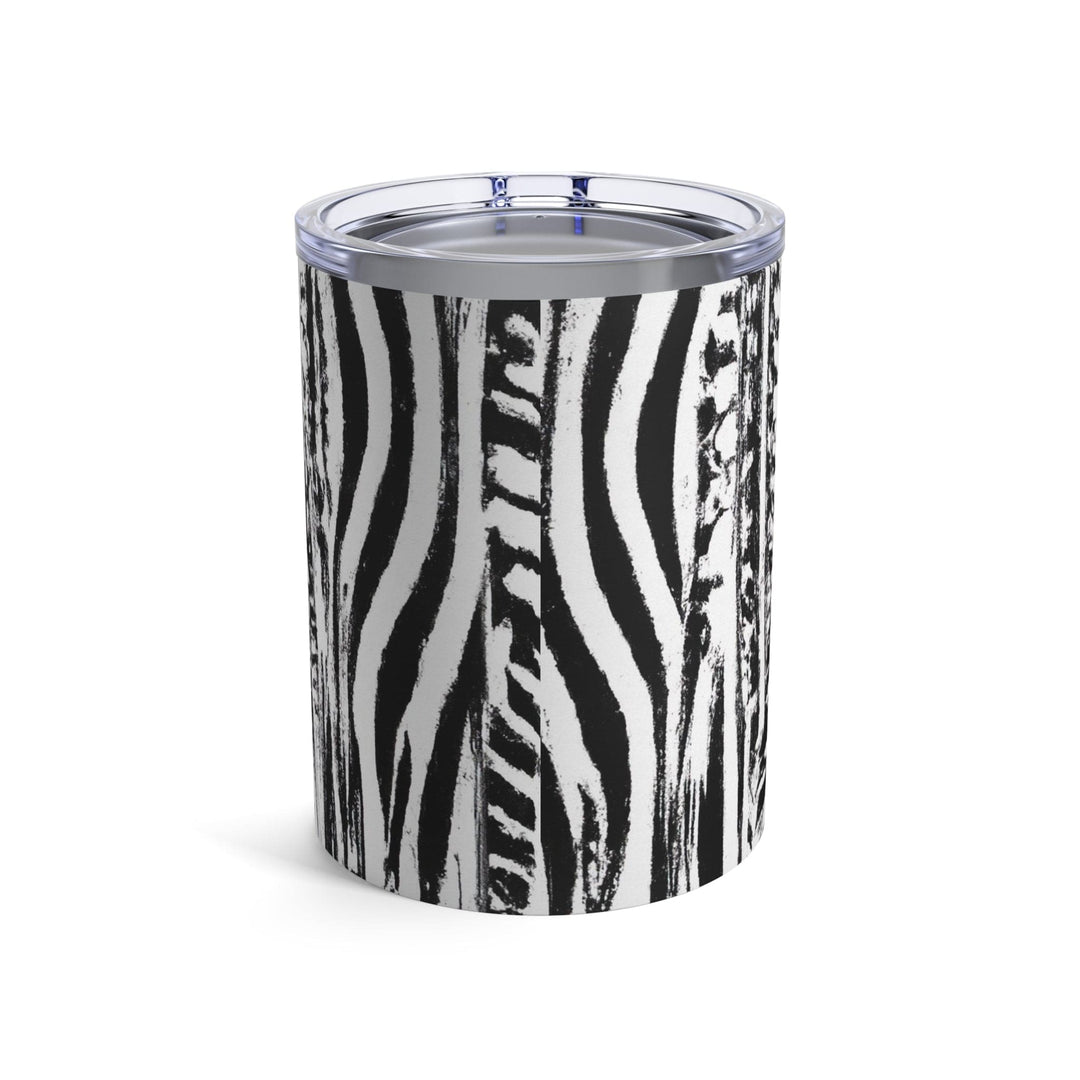 Insulated Tumbler 10oz Black and White Native Pattern - Decorative | Tumblers