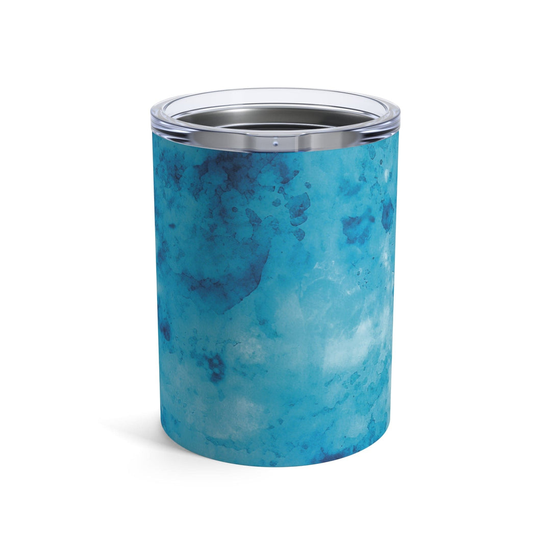 Insulated Tumbler 10oz Blue Marble Print - Decorative | Tumblers | 10oz