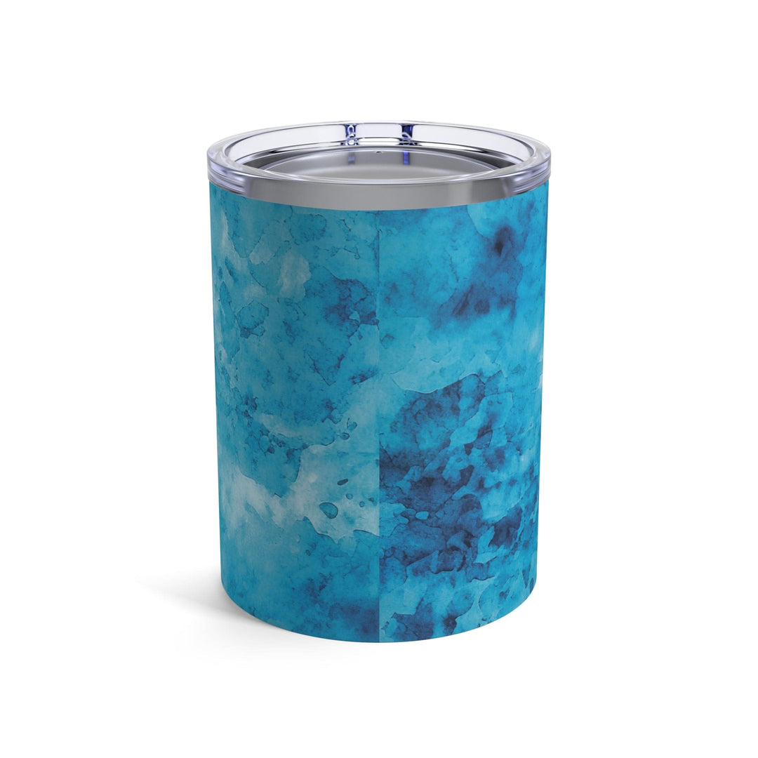 Insulated Tumbler 10oz Blue Marble Print - Decorative | Tumblers | 10oz