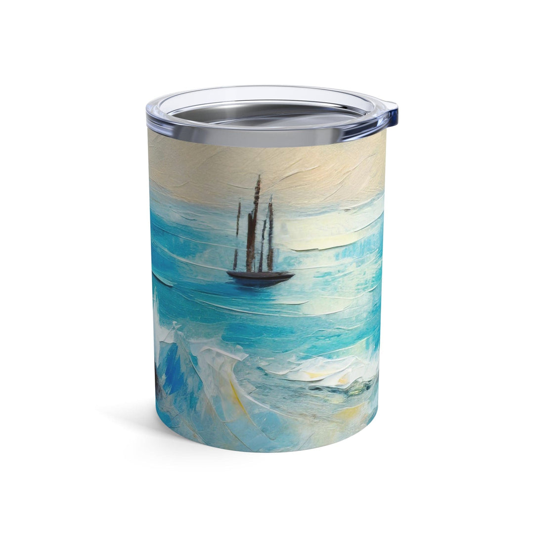 Insulated Tumbler 10oz Blue Ocean Print - Decorative | Tumblers | 10oz