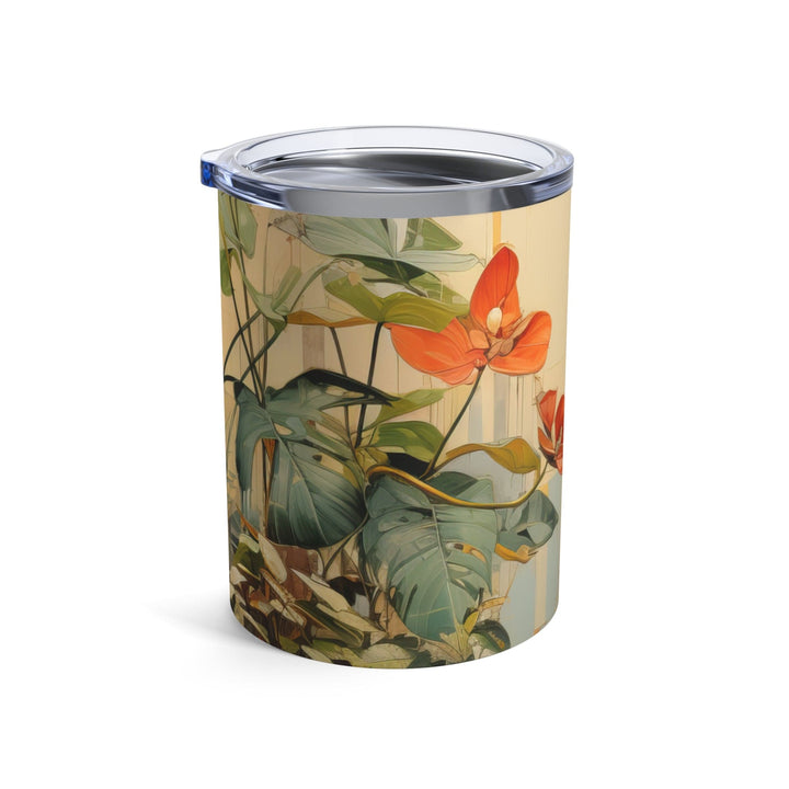 Insulated Tumbler 10oz Earthy Rustic Potted Plants Print - Decorative