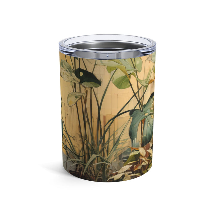 Insulated Tumbler 10oz Earthy Rustic Potted Plants Print - Decorative