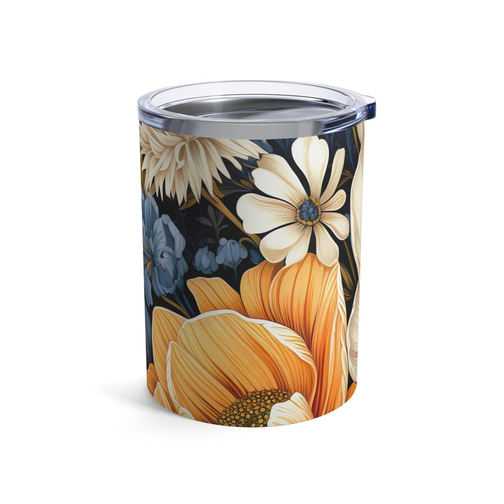 Insulated Tumbler 10oz Floral Blue Print - Mug