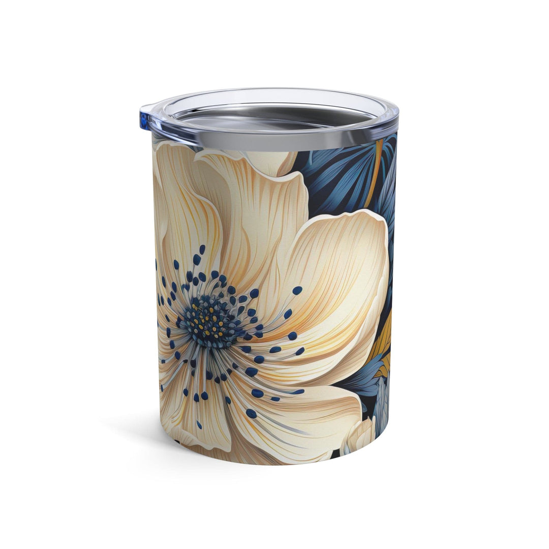 Insulated Tumbler 10oz Floral Blue Print - Mug