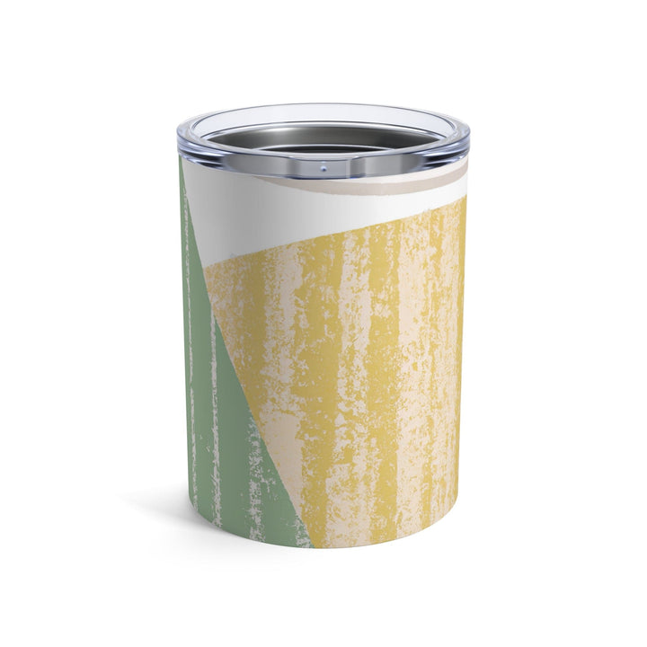 Insulated Tumbler 10oz Green Textured Boho Pattern - Decorative | Tumblers